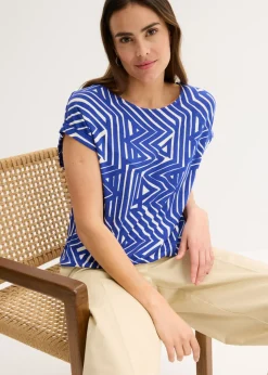 Camiseta holgada de mezcla de viscosa fluida