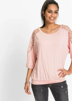 Camiseta holgada de mezcla de viscosa