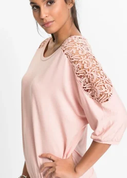 Camiseta holgada de mezcla de viscosa
