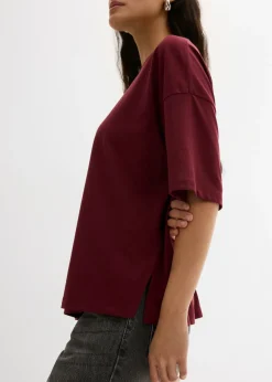 Camiseta holgada de mezcla de algodón