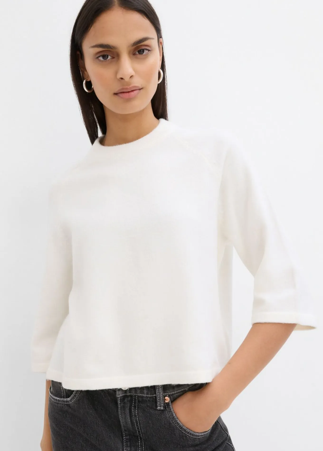 Camiseta holgada de punto