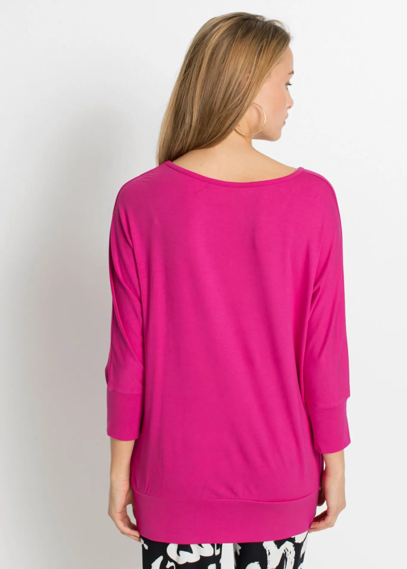 Camiseta holgada de viscosa fluida