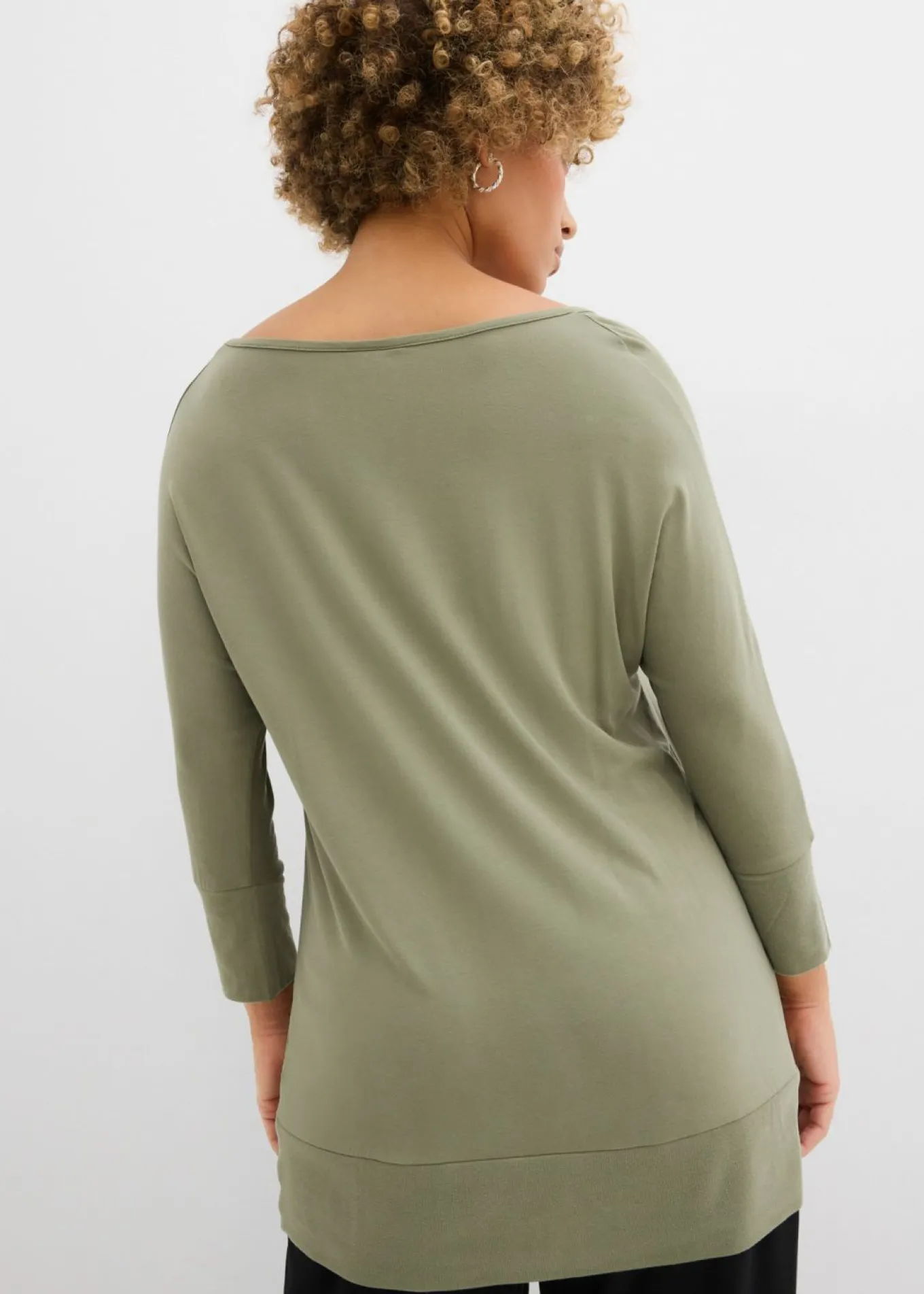 Camiseta holgada de viscosa fluida
