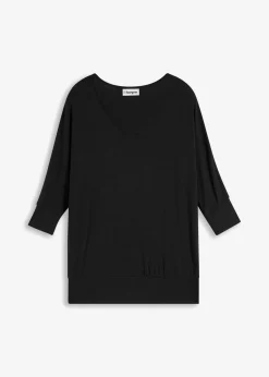 Camiseta holgada de viscosa fluida