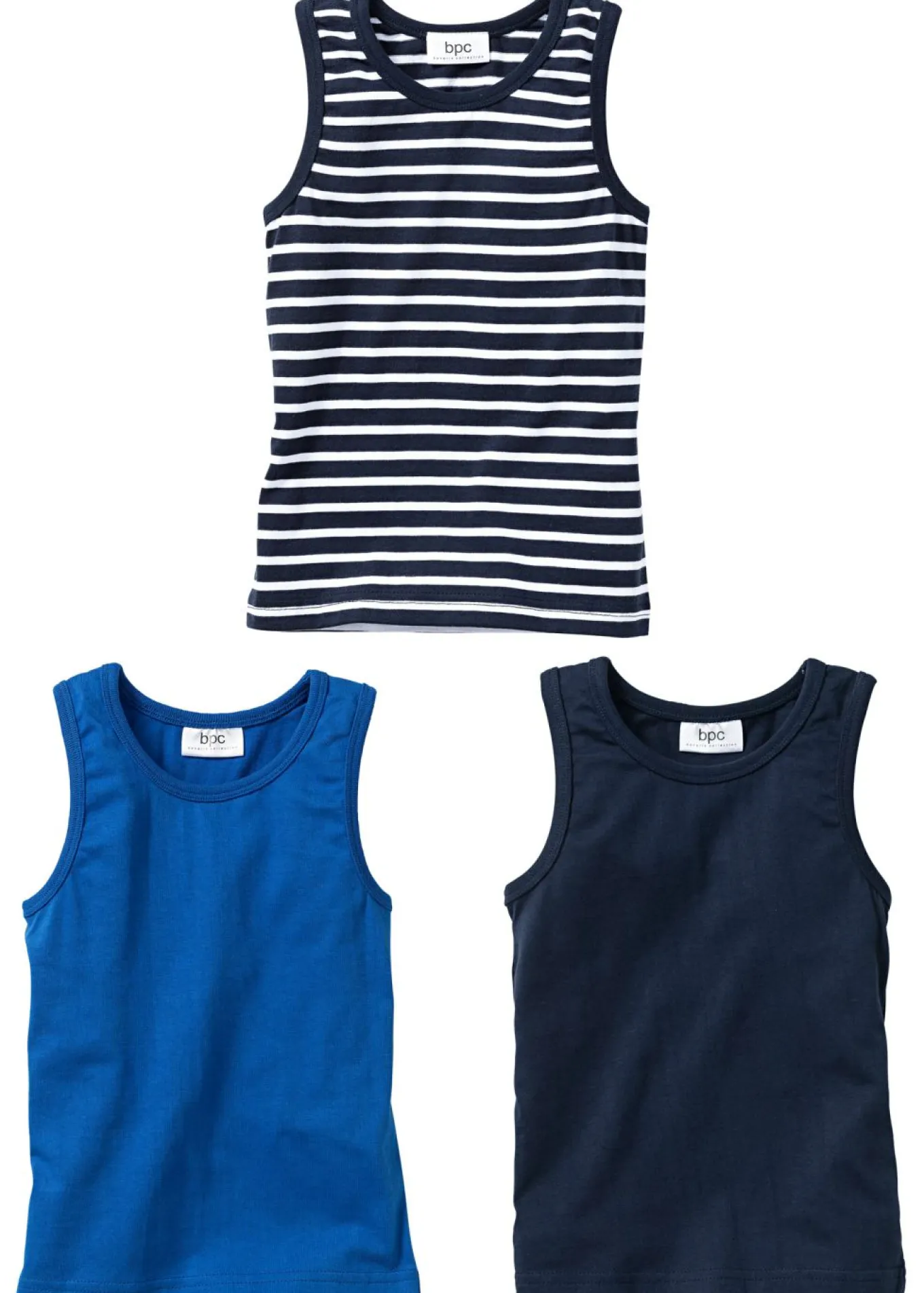 Camiseta interior con algodón orgánico suave (3 unidades)