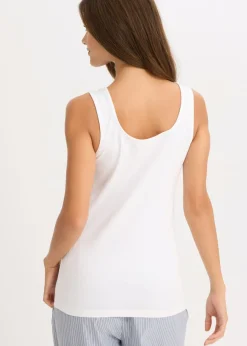 Camiseta interior de algodón orgánico y encaje (2 unidades)