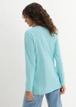 Camiseta larga con cuello redondo, manga larga (5 unidades)