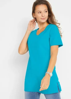 Camiseta larga con escote en V (2 unidades)
