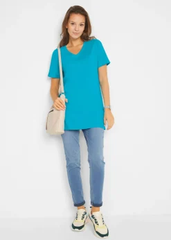 Camiseta larga con escote en V (2 unidades)