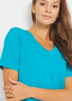 Camiseta larga con escote en V (2 unidades)