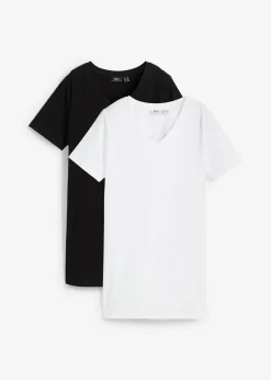 Camiseta larga con escote en V (2 unidades)