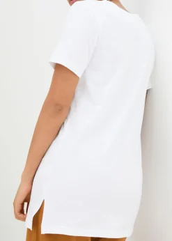 Camiseta larga con escote en V (2 unidades)