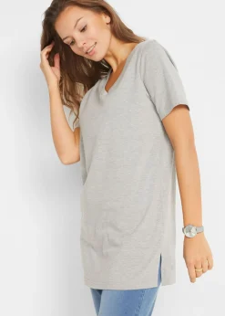 Camiseta larga con escote en V (2 unidades)