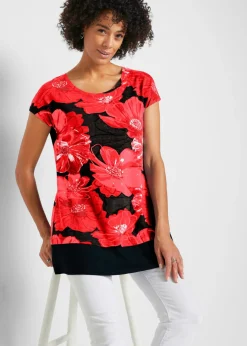 Camiseta larga con gasa