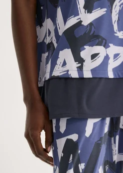 Camiseta larga con manga corta