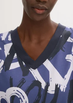 Camiseta larga con manga corta