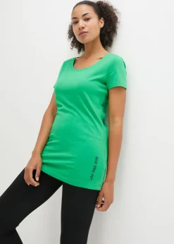 Camiseta larga con texto (2 unidades)
