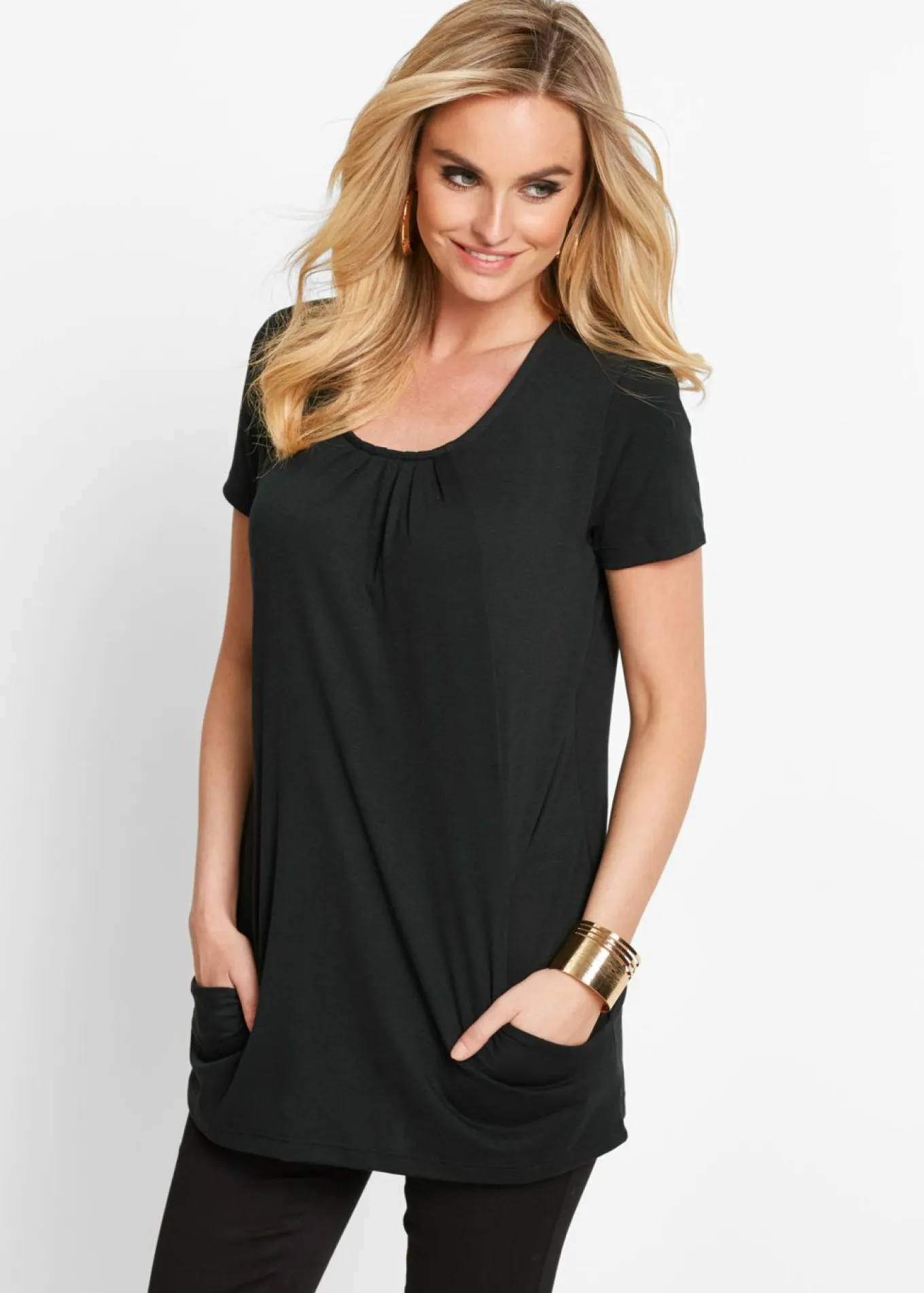 Camiseta larga con viscosa