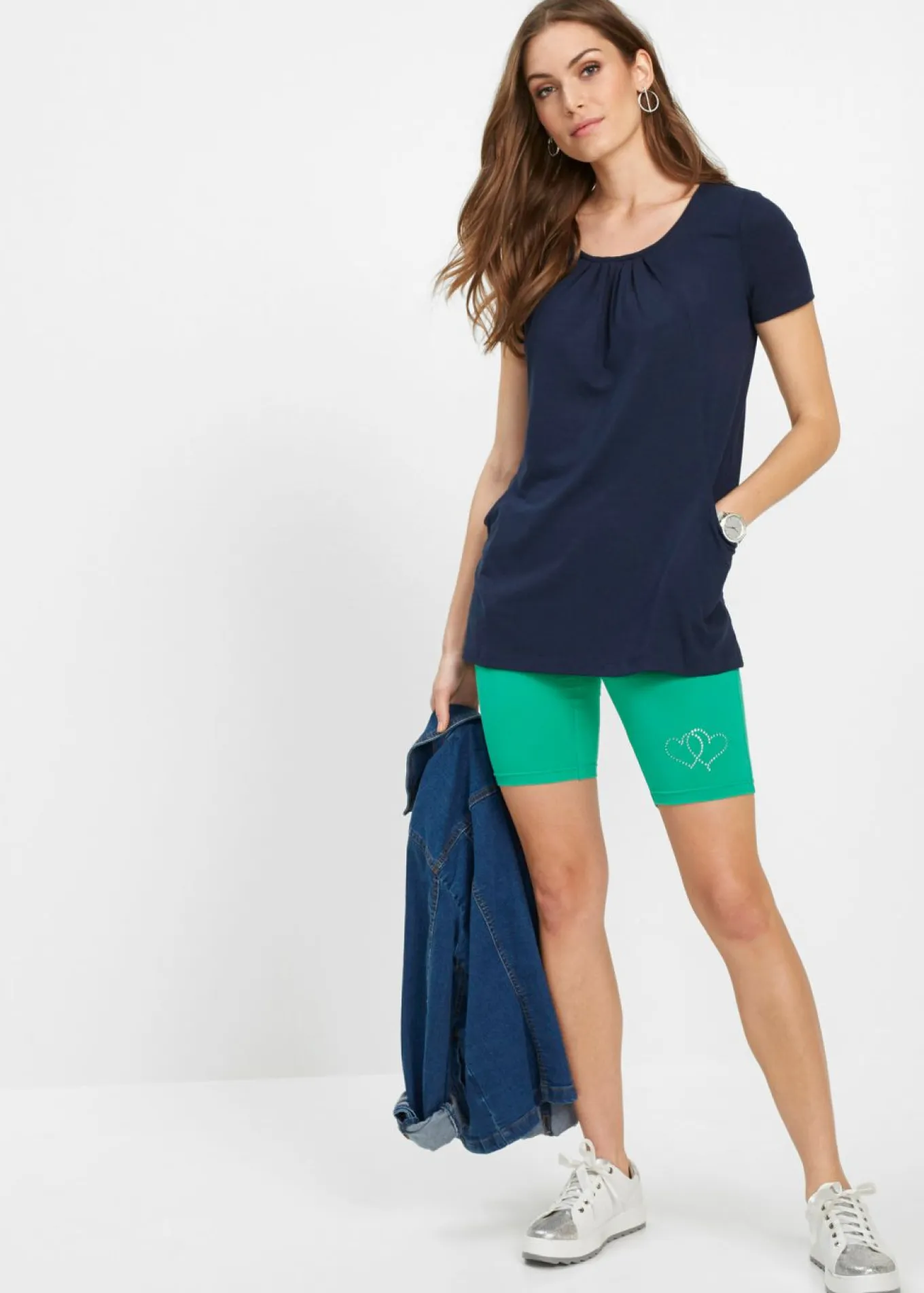 Camiseta larga con viscosa