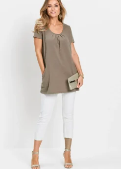 Camiseta larga con viscosa