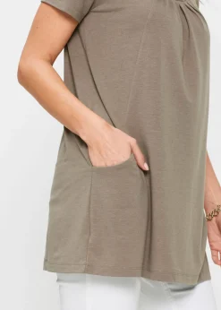 Camiseta larga con viscosa