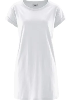 Camiseta larga de algodón puro
