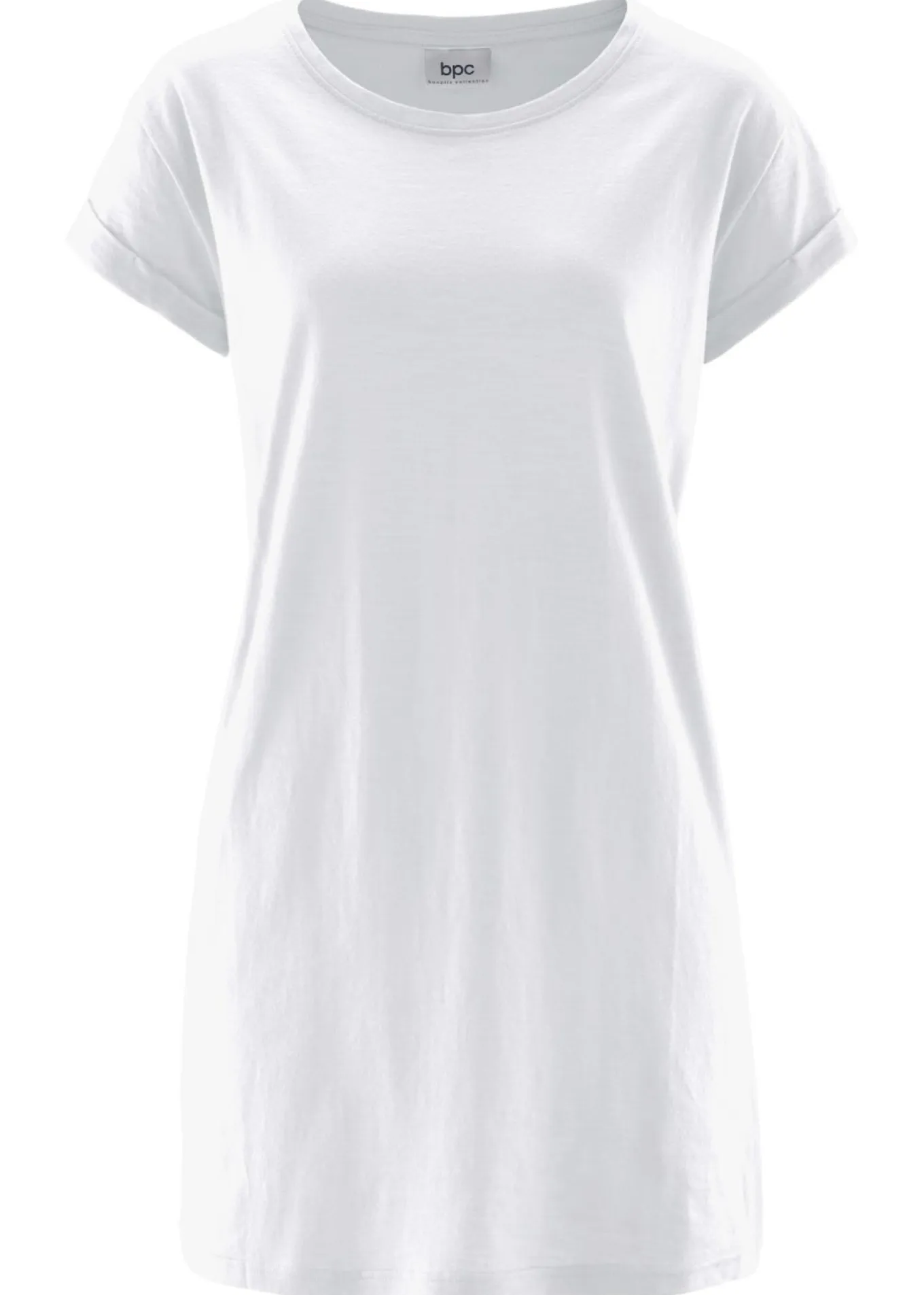 Camiseta larga de algodón puro