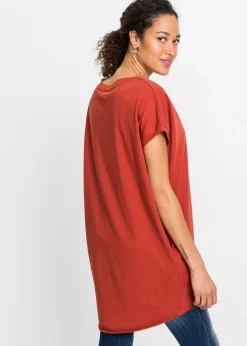 Camiseta larga de algodón puro