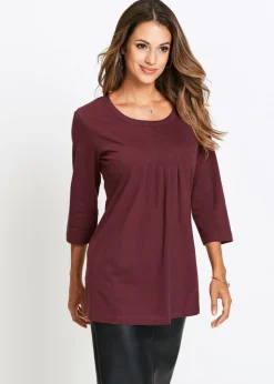 Camiseta larga de algodón puro