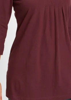 Camiseta larga de algodón puro