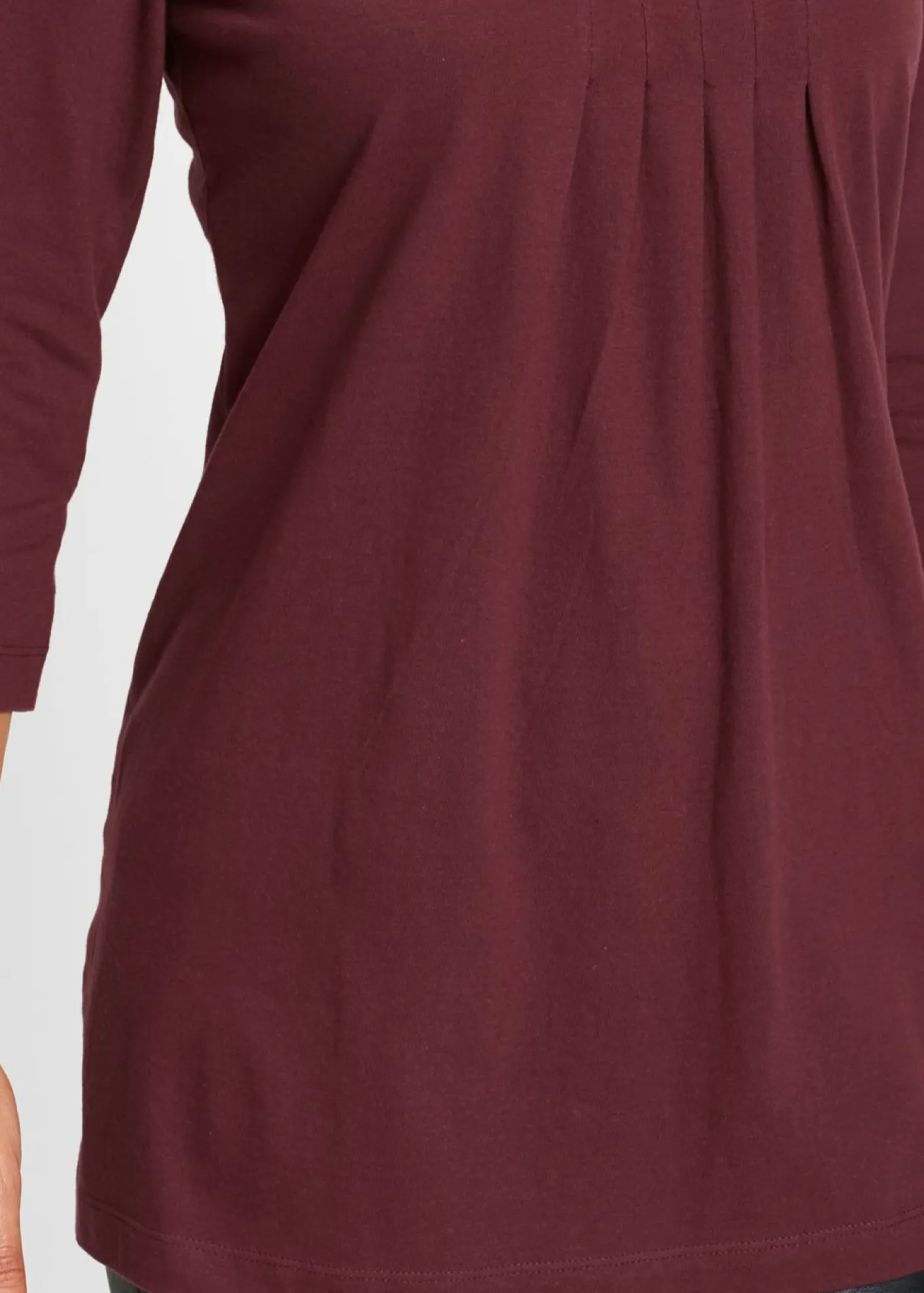 Camiseta larga de algodón puro