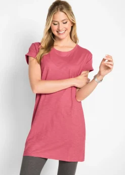 Camiseta larga de algodón puro