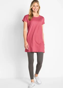 Camiseta larga de algodón puro