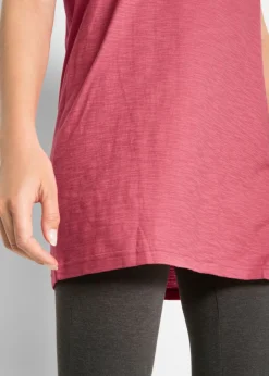 Camiseta larga de algodón puro