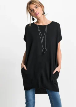Camiseta larga de algodón puro