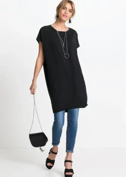 Camiseta larga de algodón puro