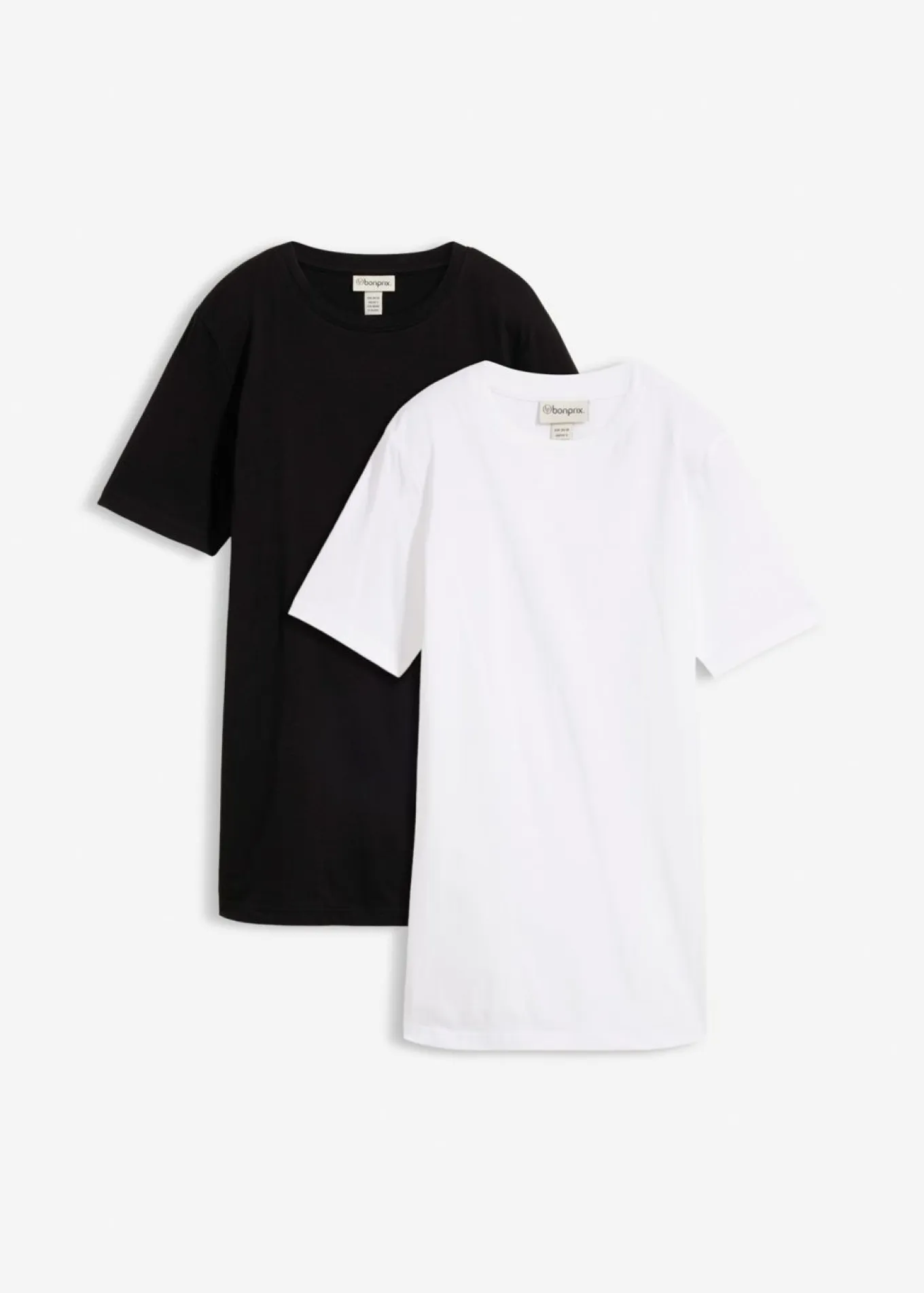 Camiseta larga de algodón orgánico puro (2 unidades)