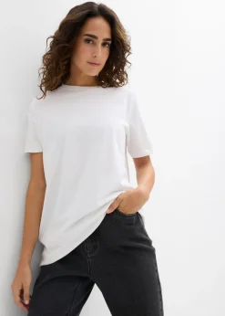 Camiseta larga de algodón orgánico puro (2 unidades)