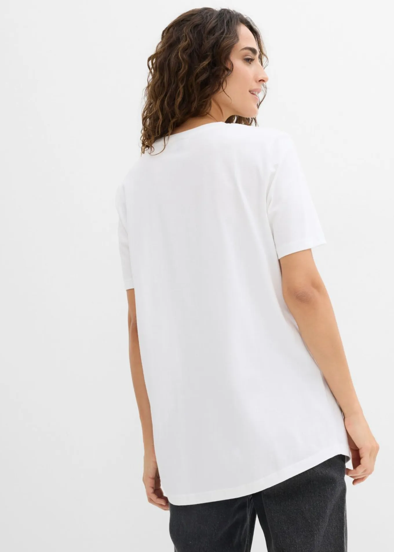 Camiseta larga de algodón orgánico puro (2 unidades)