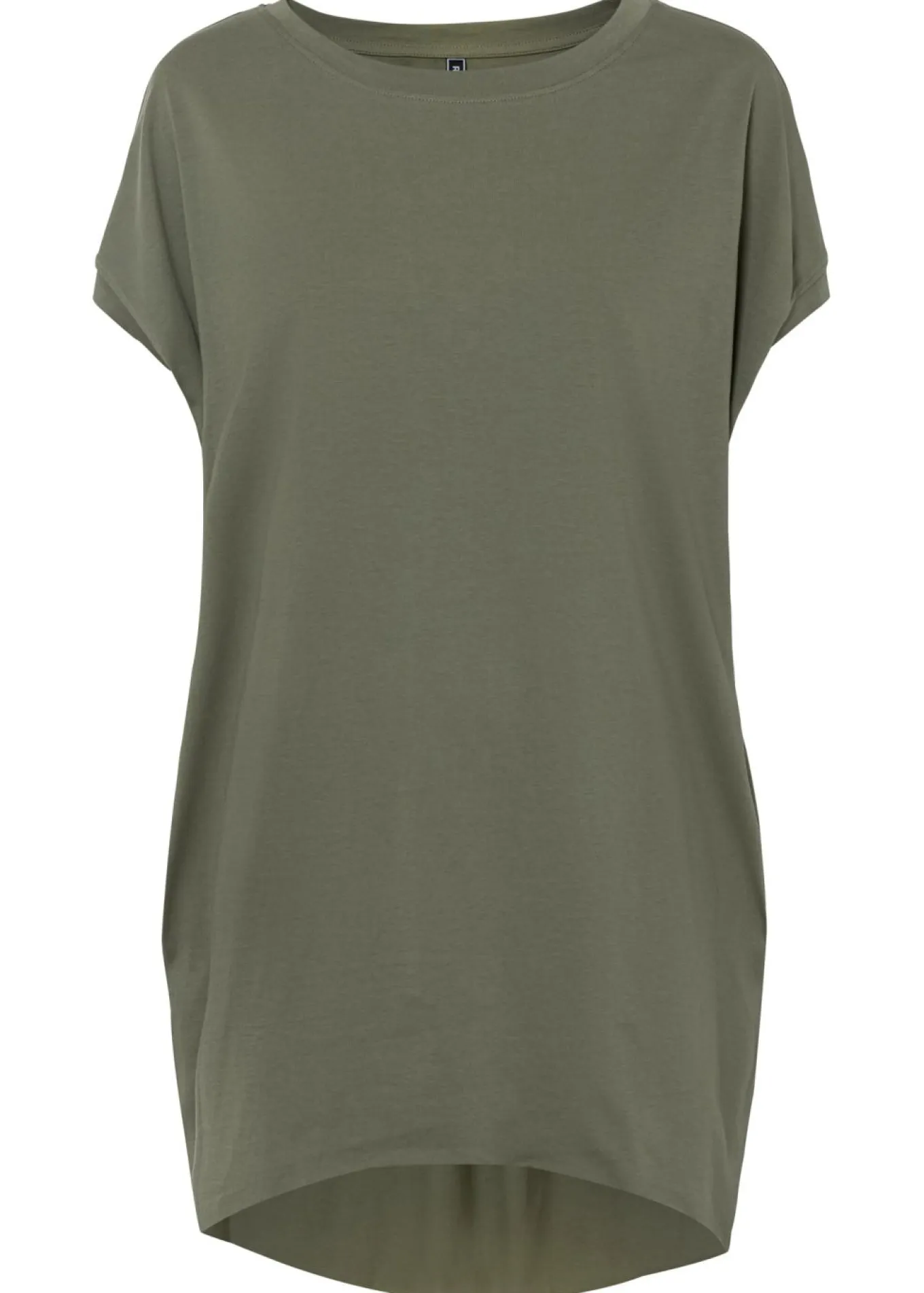 Camiseta larga de algodón puro