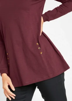 Camiseta larga de algodón puro