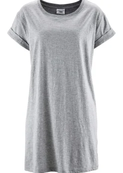 Camiseta larga de algodón puro