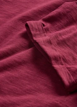 Camiseta larga de algodón puro