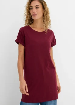 Camiseta larga de algodón puro