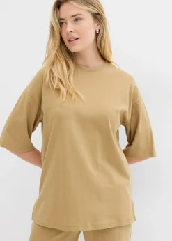 Camiseta larga de interlock