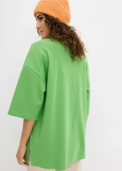 Camiseta larga de interlock