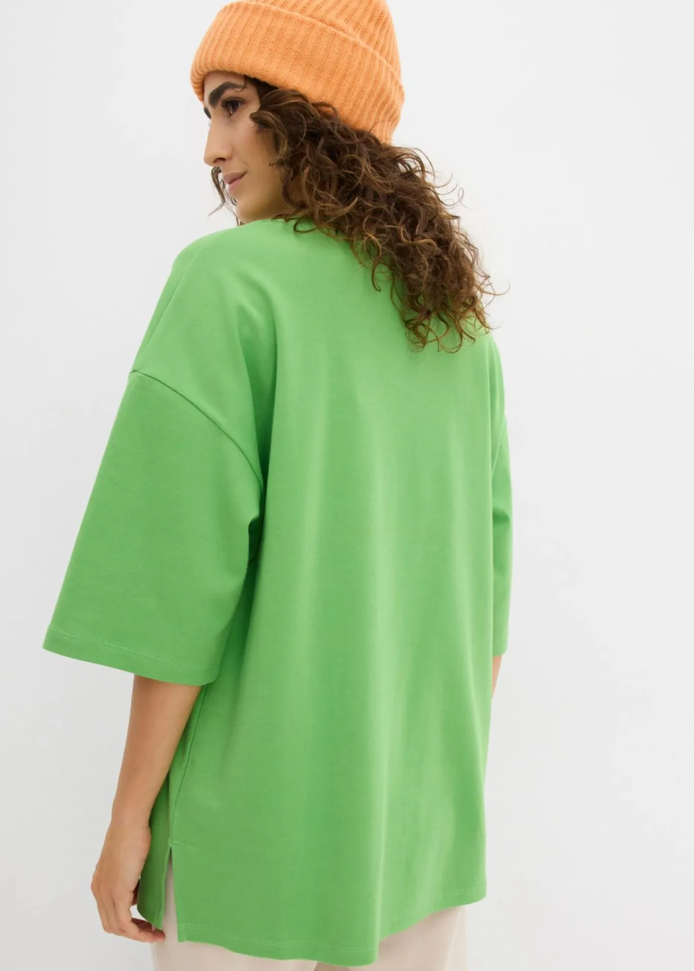 Camiseta larga de interlock