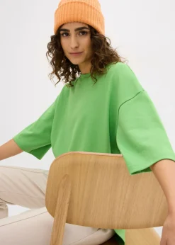 Camiseta larga de interlock