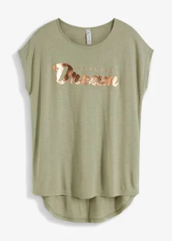 Camiseta larga de mezcla de viscosa