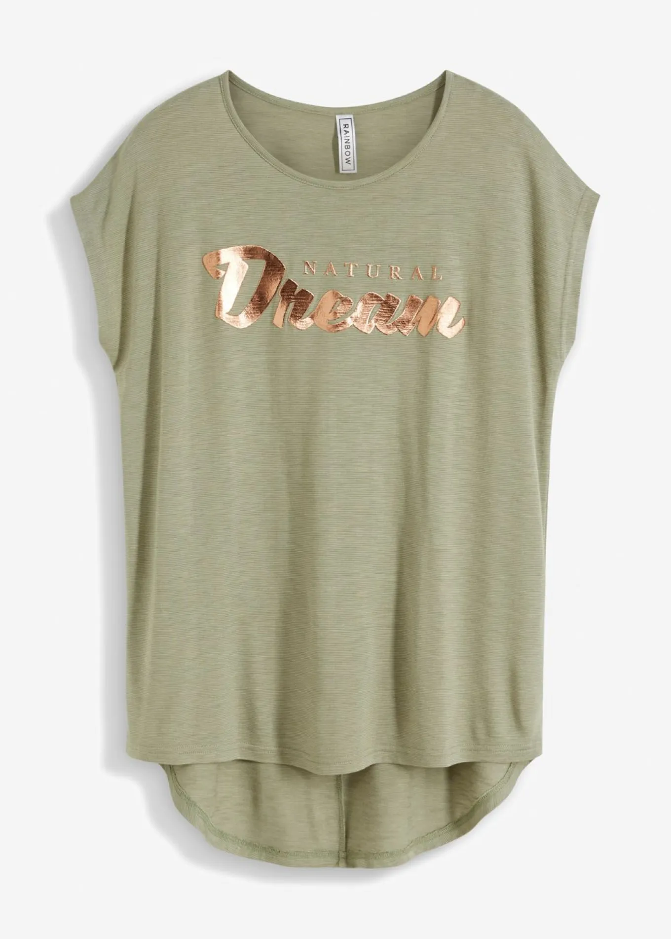 Camiseta larga de mezcla de viscosa
